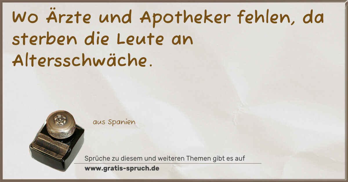 Spruchbild: Apotheker