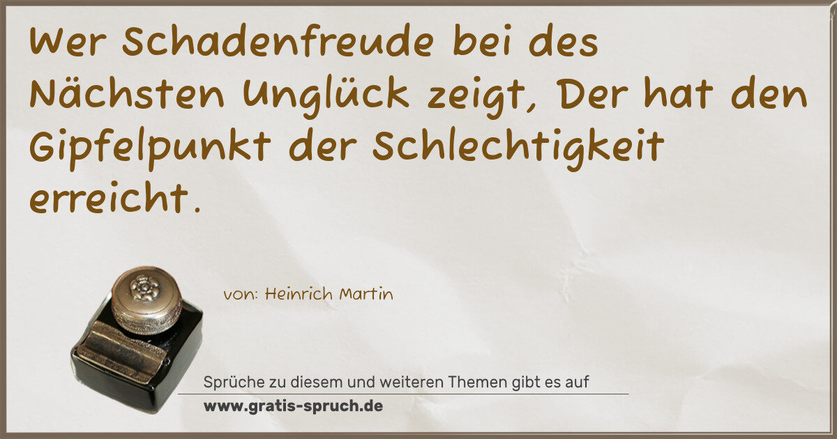 Spruchbild: Schlechtigkeit