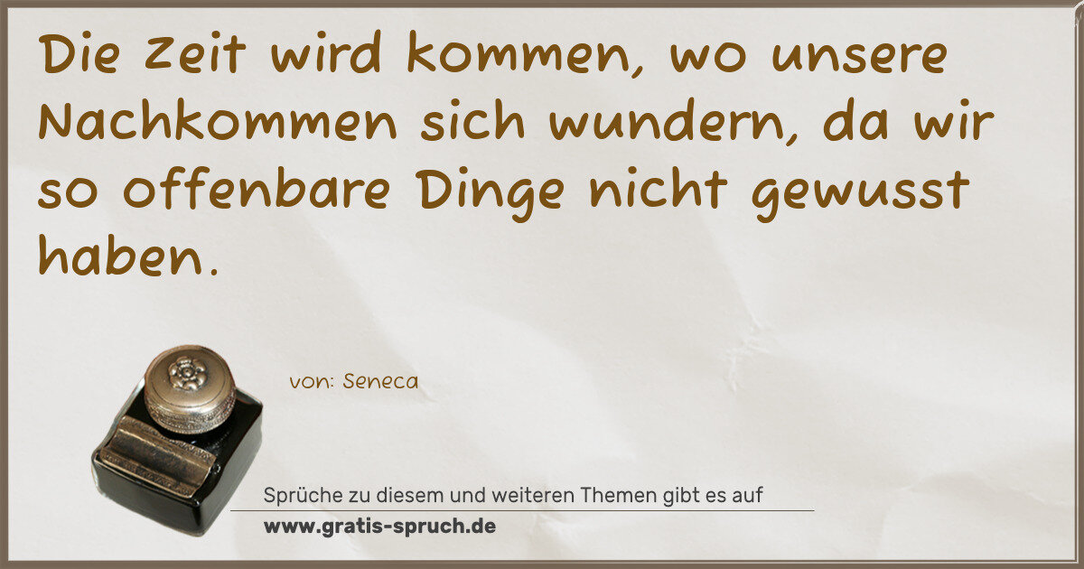 Spruchbild: Nachkommen