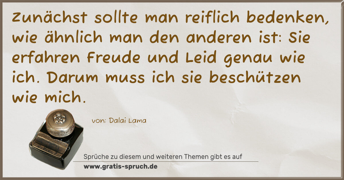 Spruchbild: Schutz