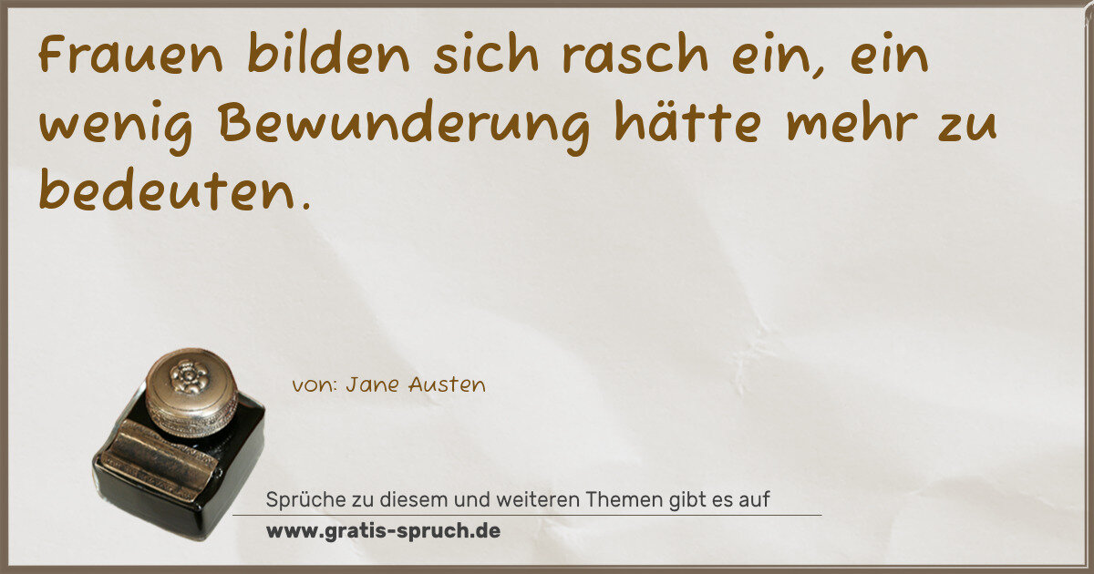 Spruchbild: Einbildung