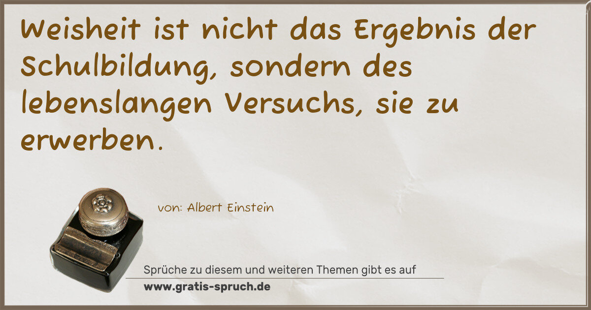 Spruchbild: Ergebnis