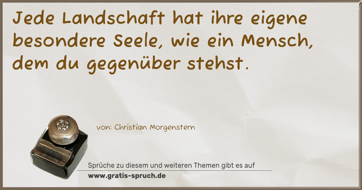 Spruchbild: Einzigartigkeit