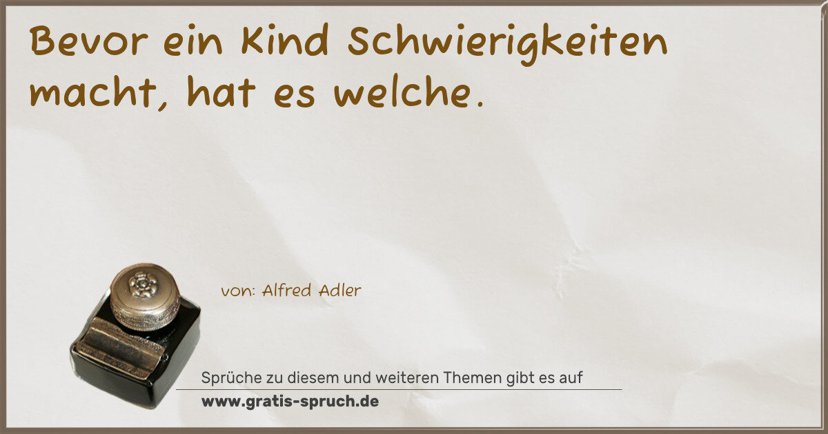 Spruchbild: Schwierigkeiten