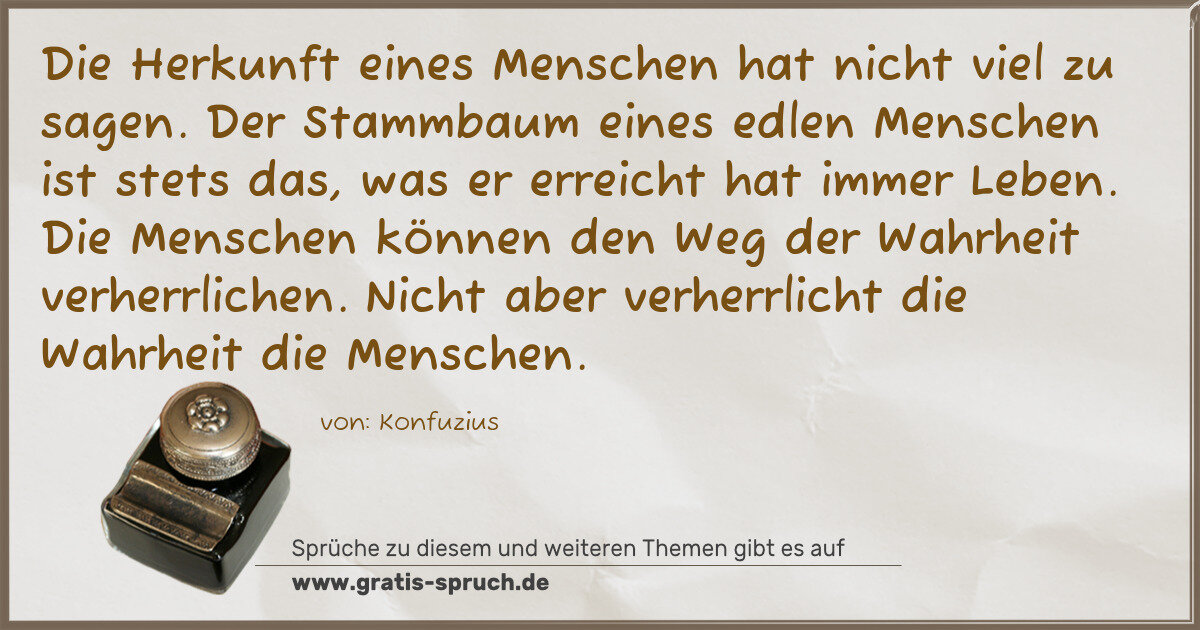 Spruchbild: Herkunft