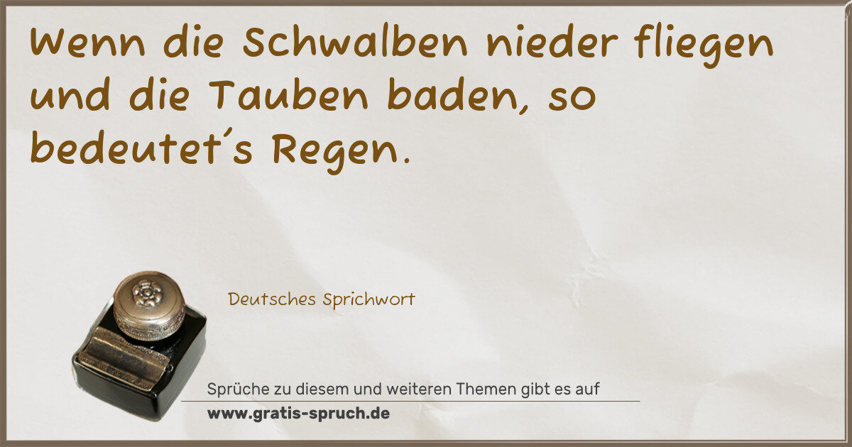 Spruchbild: Vorhersage