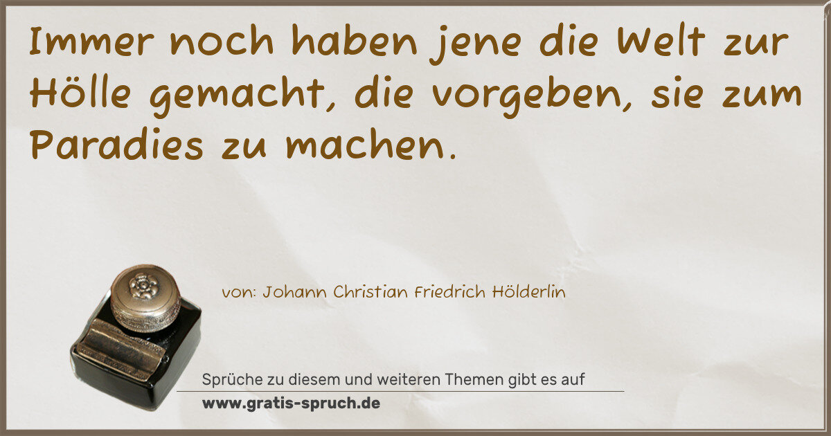 Spruchbild: Hölle