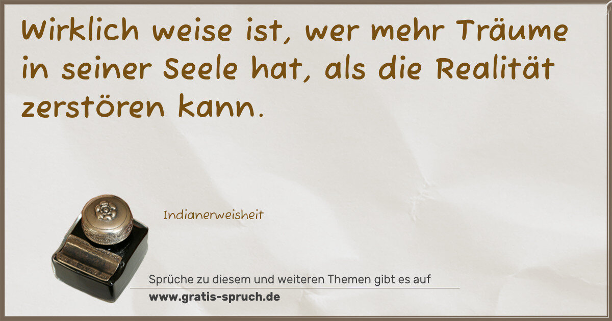 Spruchbild: Realität