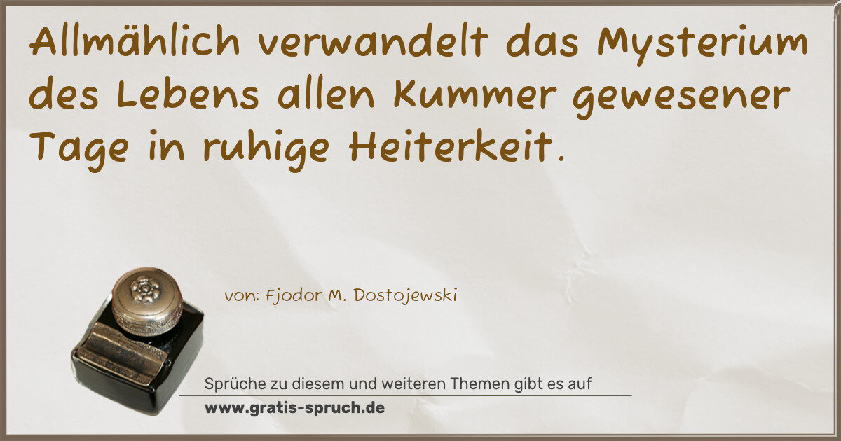 Spruchbild: Mysterium