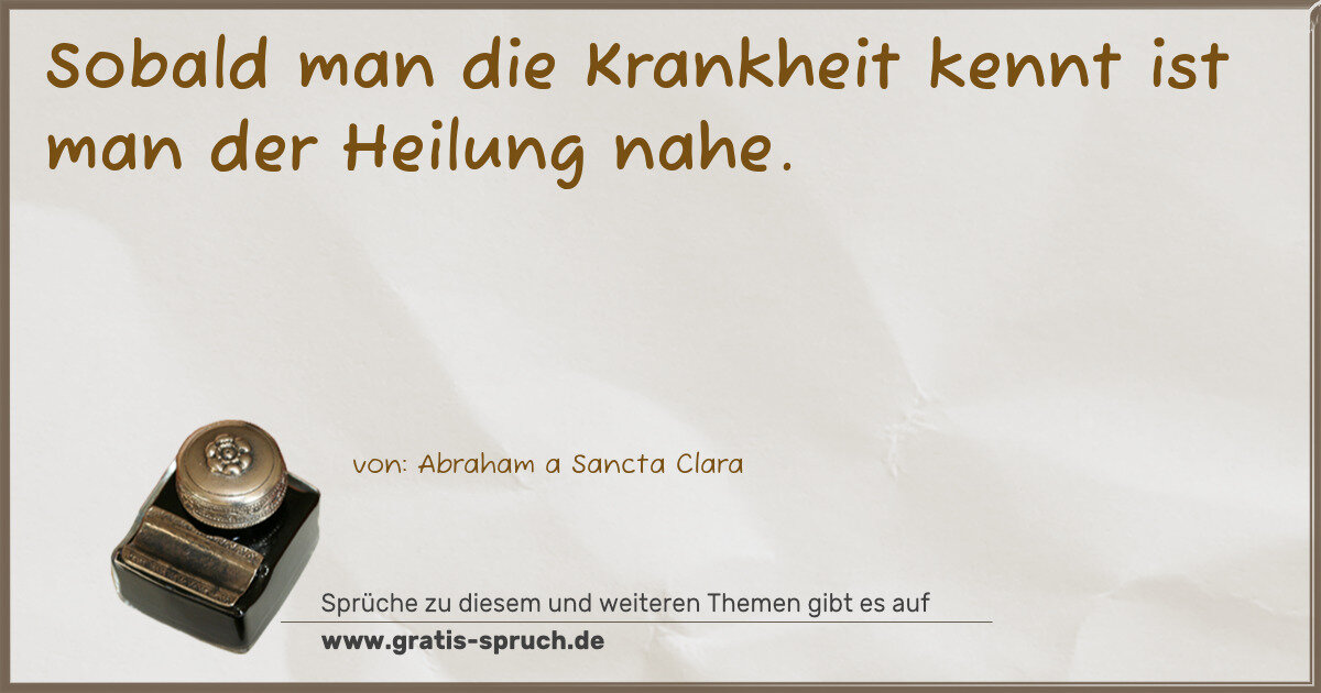 Spruchbild: Heilung