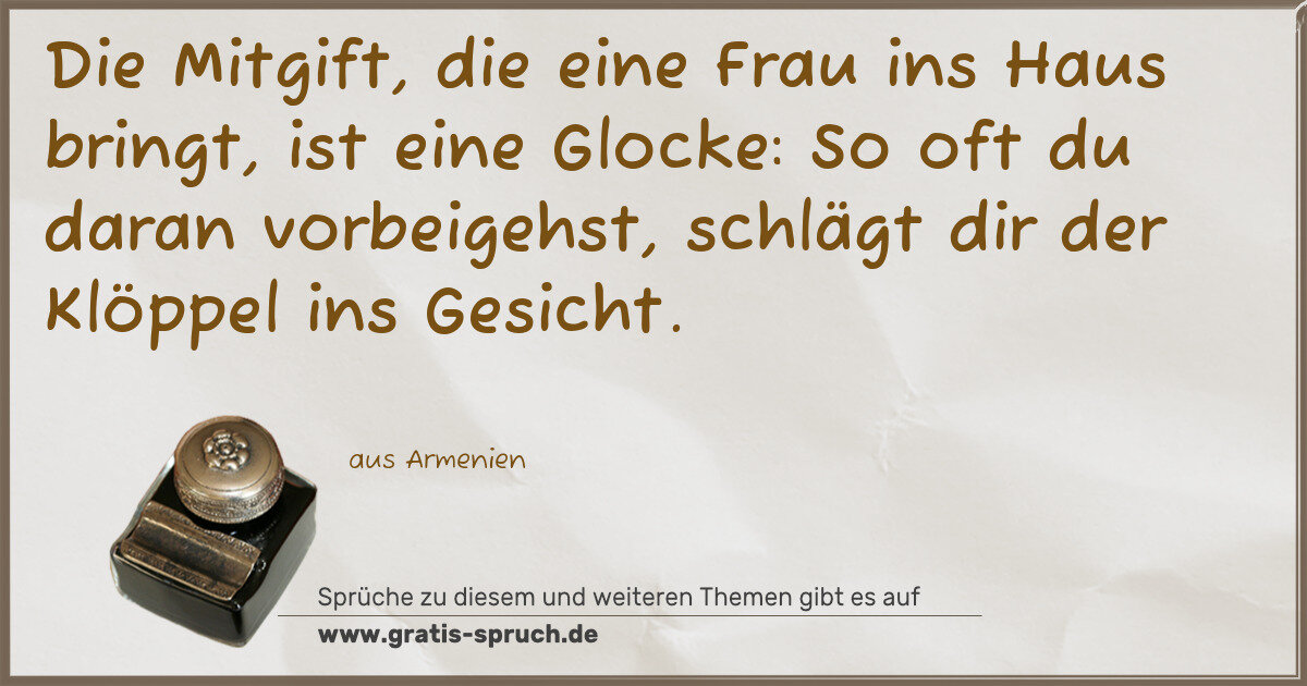 Spruchbild: Glocke