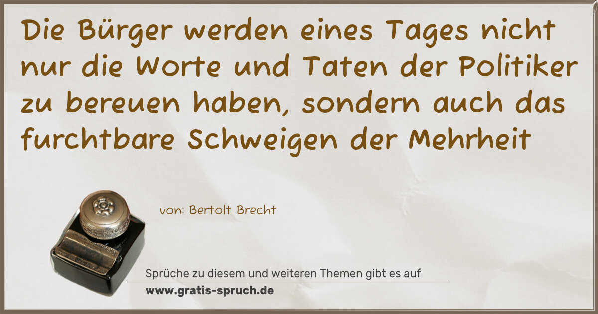 Spruchbild: Bürger