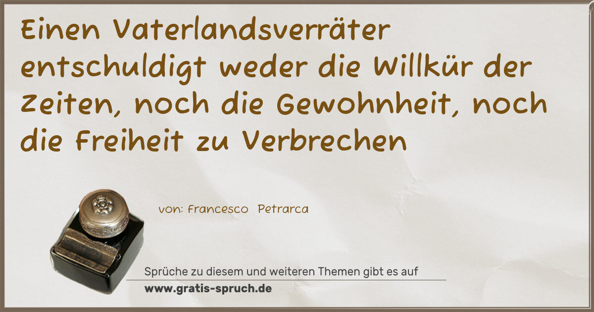 Spruchbild: Willkür