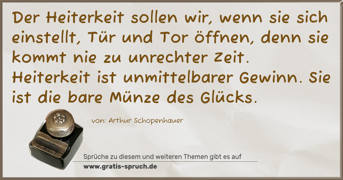 Spruchbild: Münze