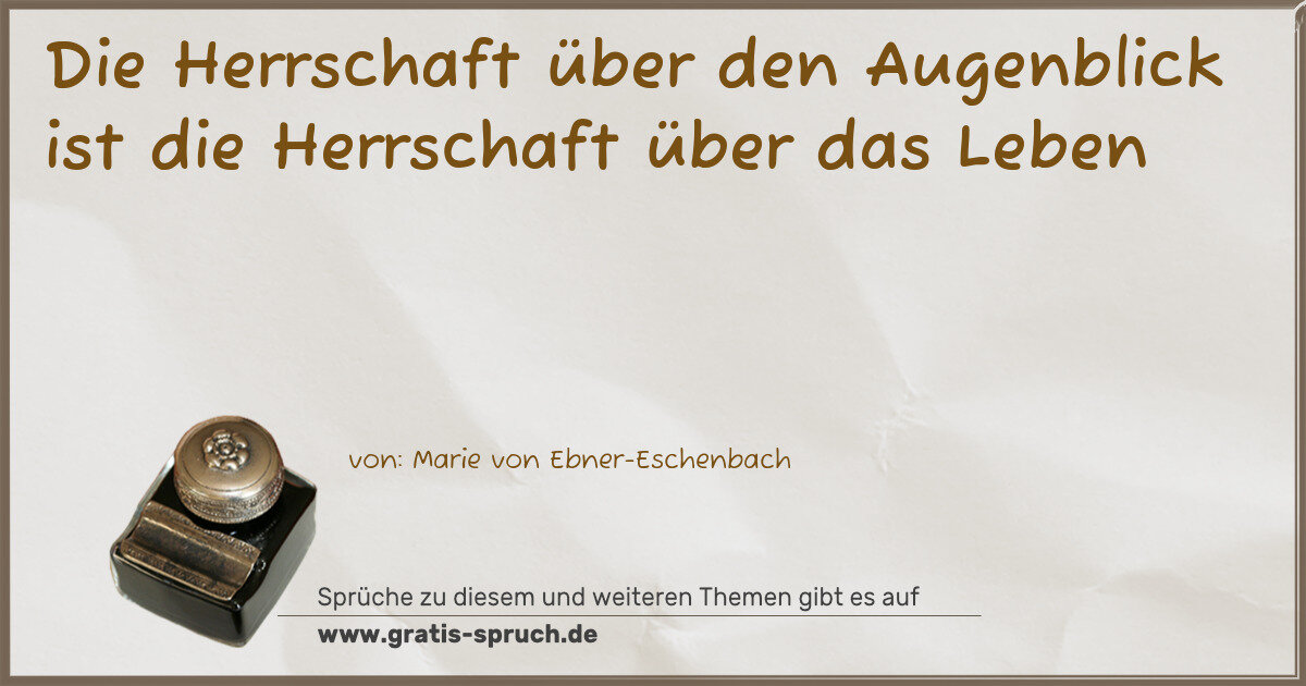 Spruchbild: Herrschaft