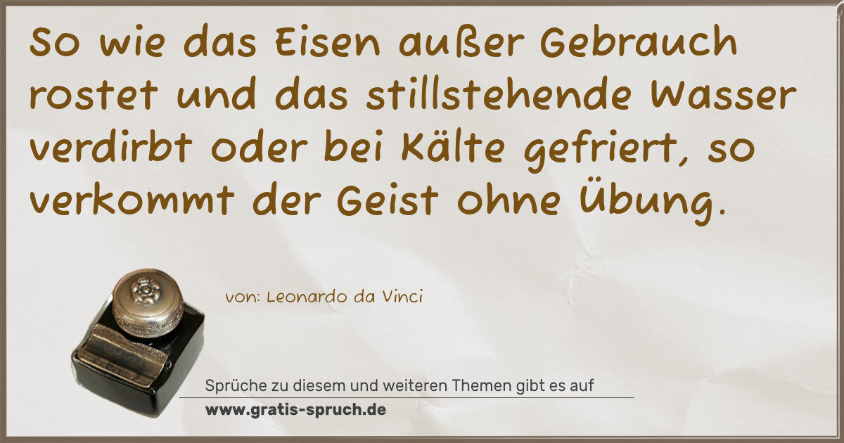 Spruchbild: Eisen