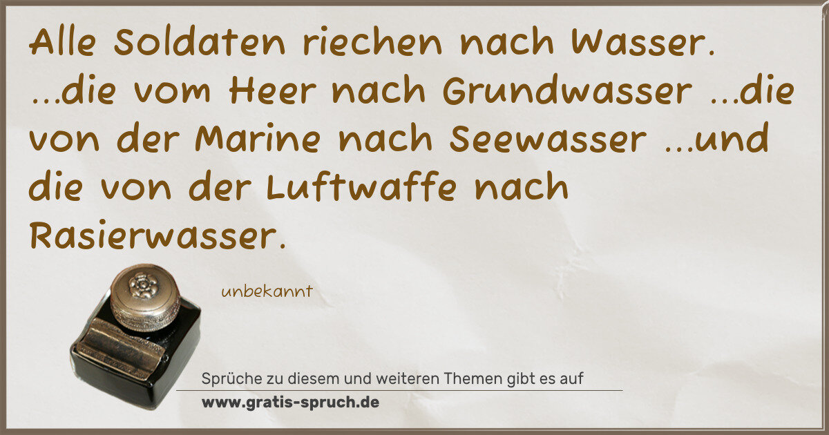 Spruchbild: Soldaten