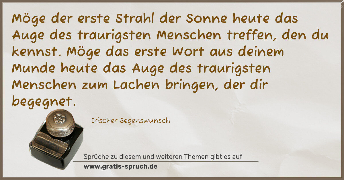 Spruchbild: Sprüche über Glück und Unglück